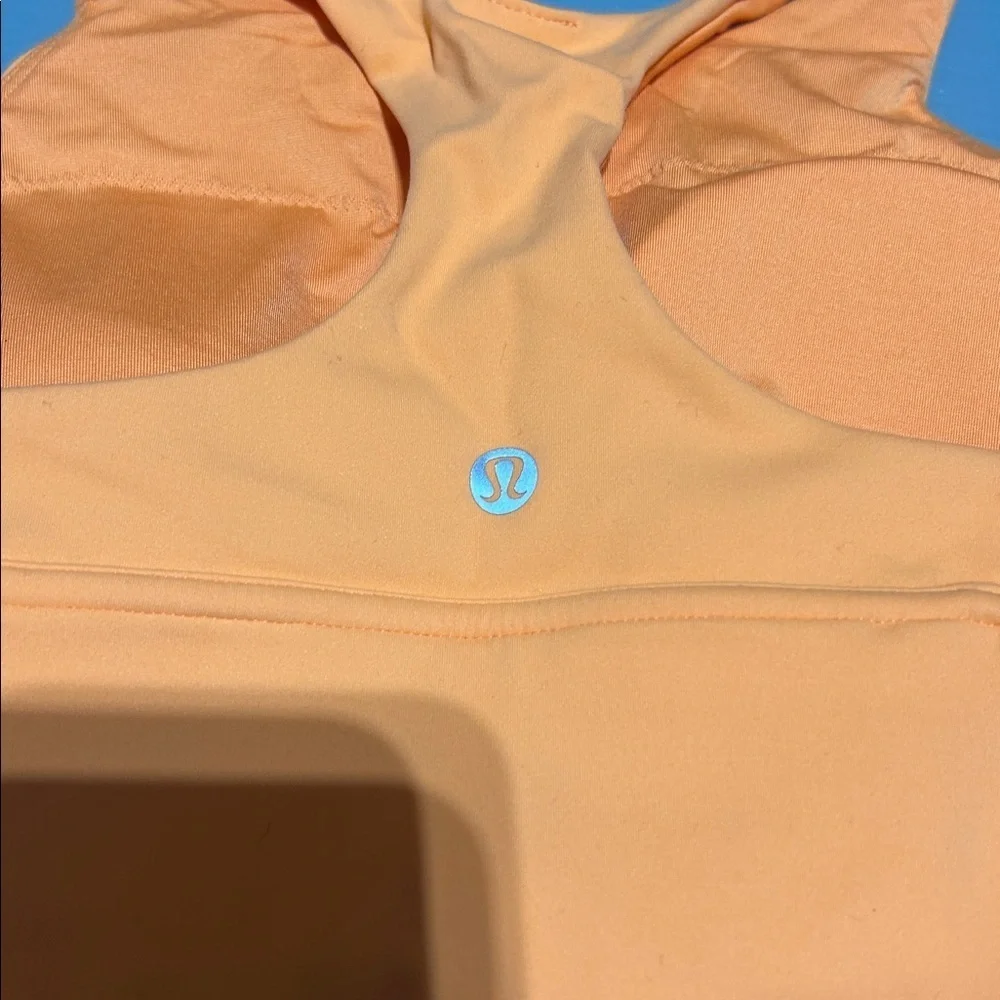 Lululemon Orange Wunder Train Longline Sports Bra (Size 8) - Picture 5 of 6